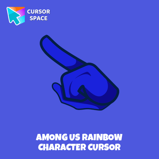 Among Us Rainbow Character cursor